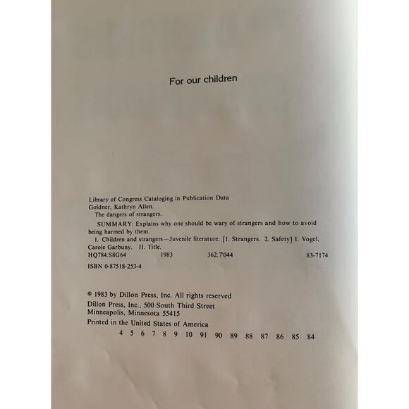 The Dangers of Strangers, Carole G Vogel, Kathryn A Goldner, Picture Book - Picture 3 of 5